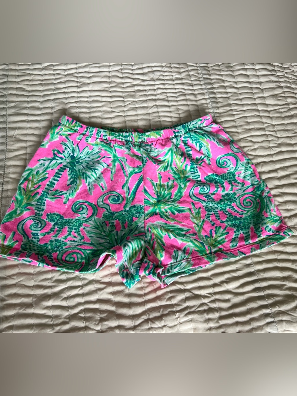 Lilly Pulitzer elastic wasted terry cloth shorts